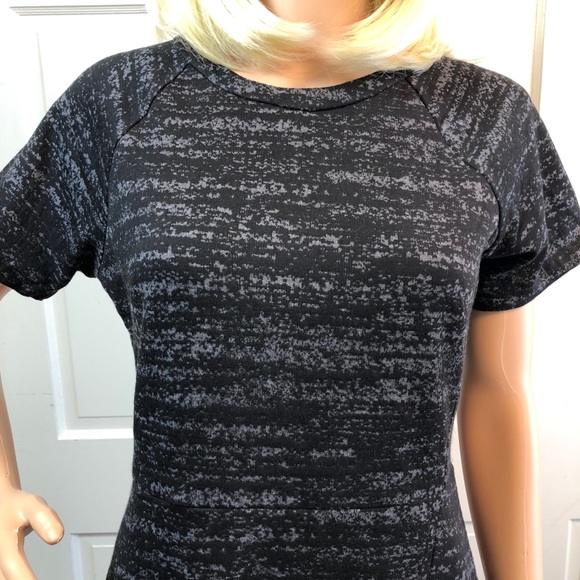 NWT LOFT Black/Gray Knit Dress Sz 4 - Picture 3 of 6